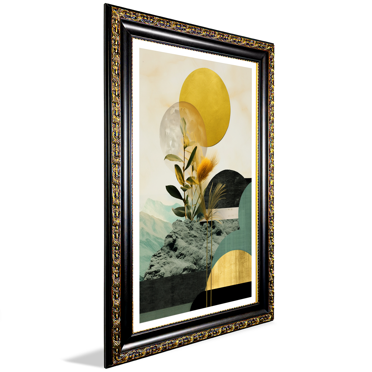 Geometric Landscape Canvas