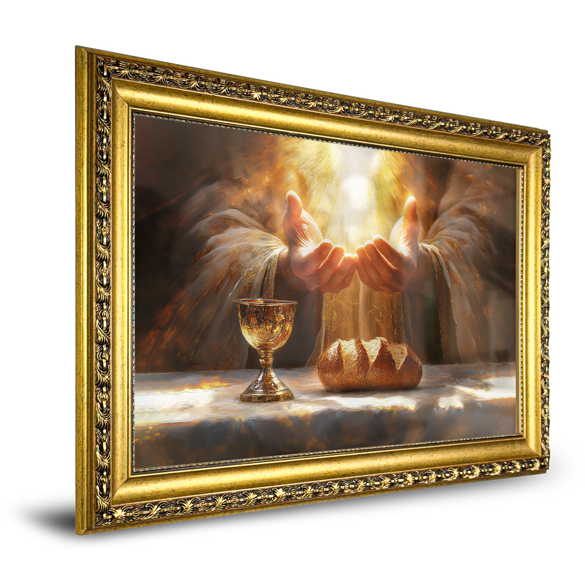 Blessed Bread and Wine Canvas