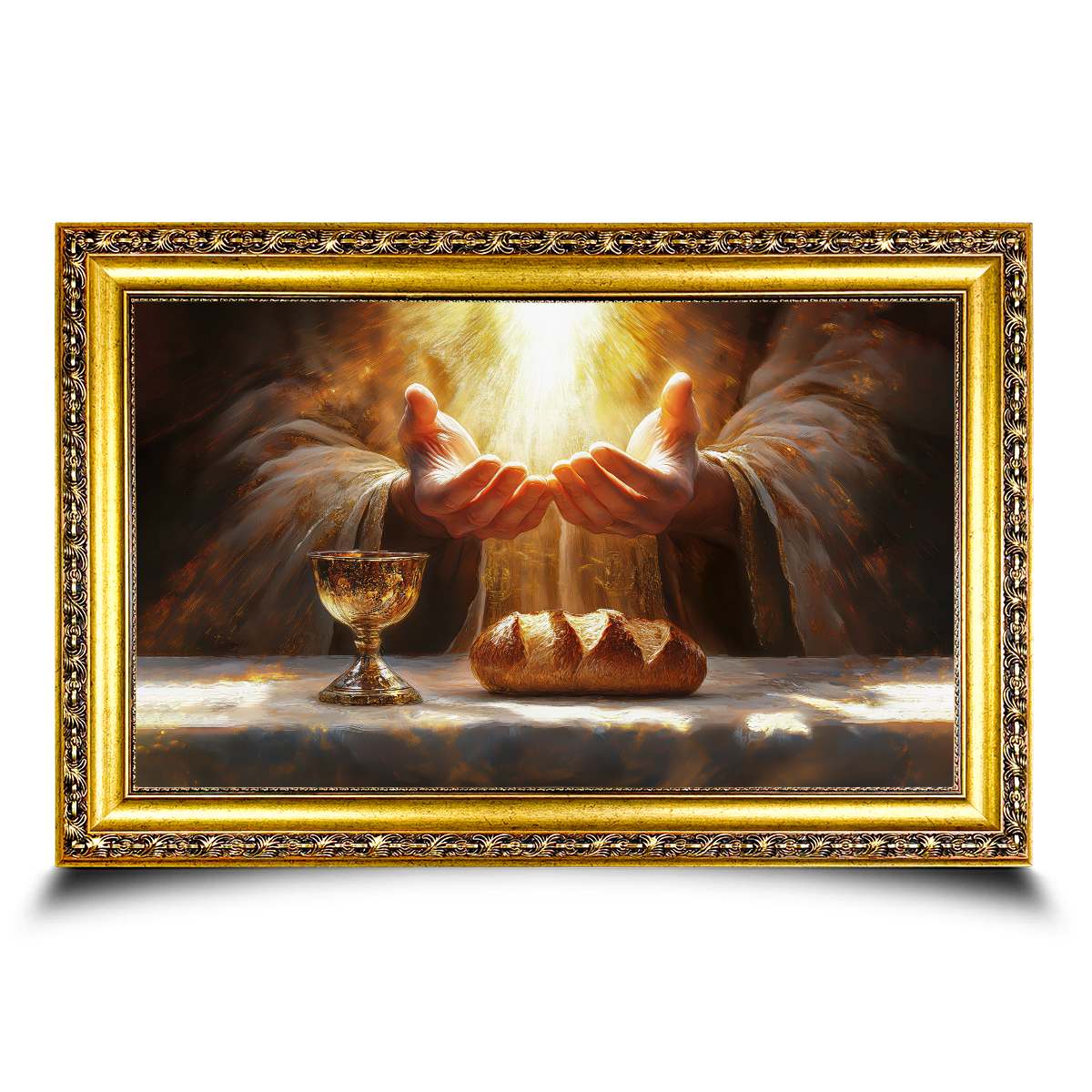Blessed Bread and Wine Canvas