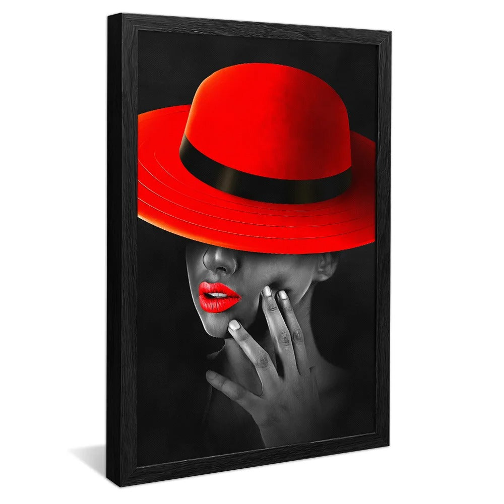 Red Hat Woman Canvas V827