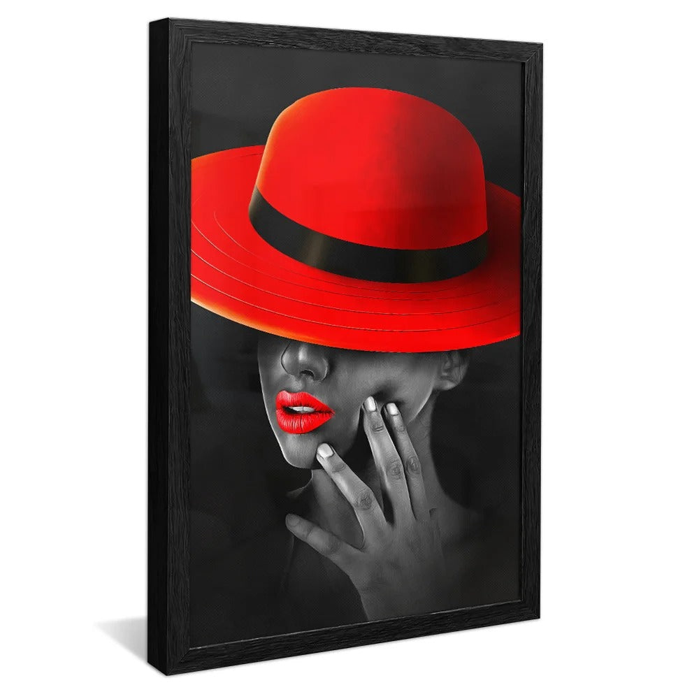 Red Hat Woman Canvas V827