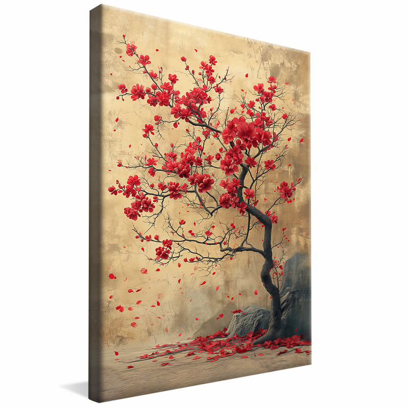 Red Leaf Trees V1176 Canvas