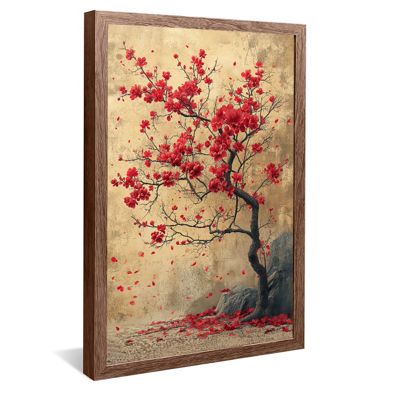 Red Leaf Trees V1176 Canvas