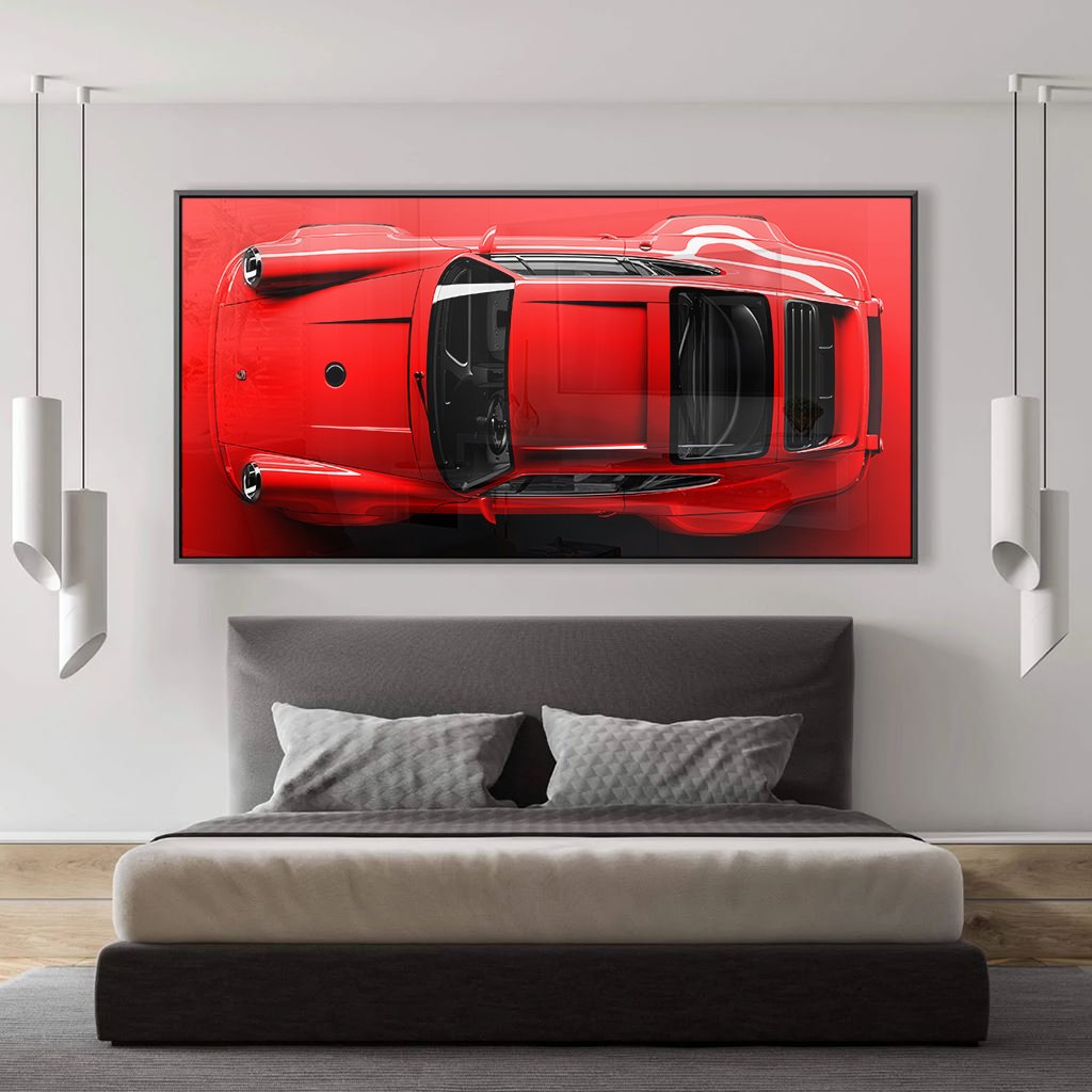 Red Porsche 911 Canvas