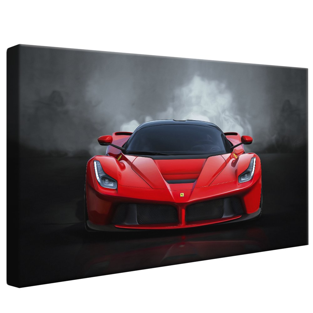 Red Super Sports Car Canvas