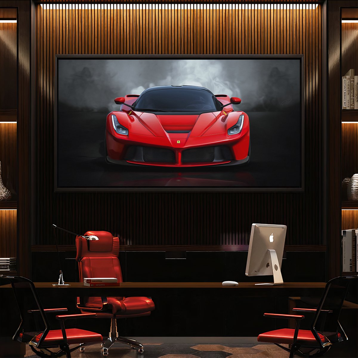 Red Super Sports Car Canvas