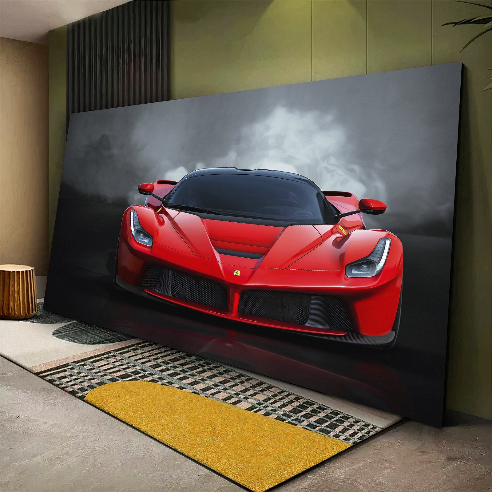 Red Super Sports Car Canvas