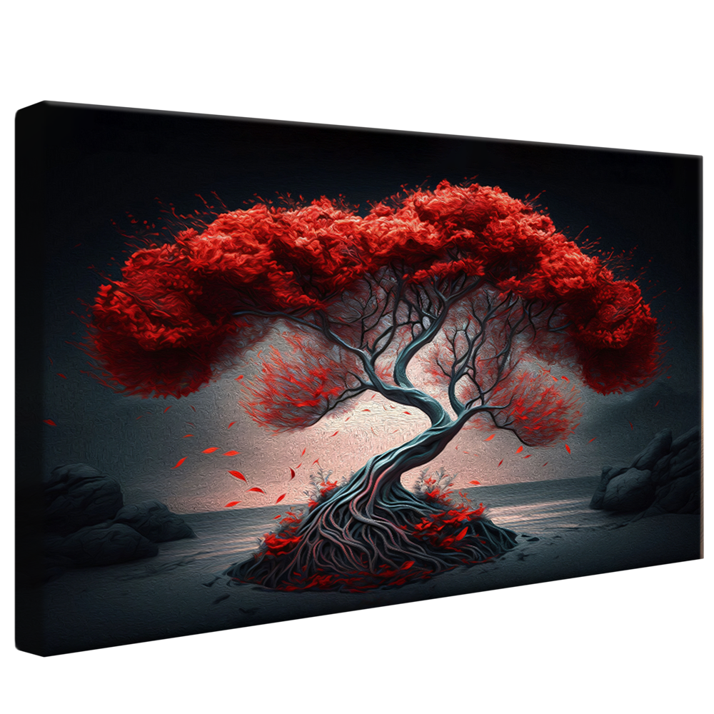 Red Tree of Life V75 Canvas