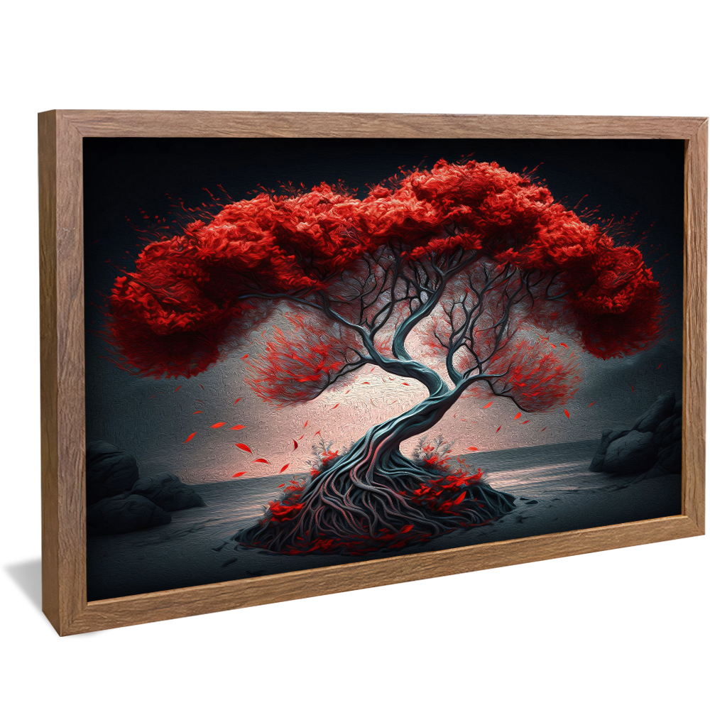 Red Tree of Life V75 Canvas