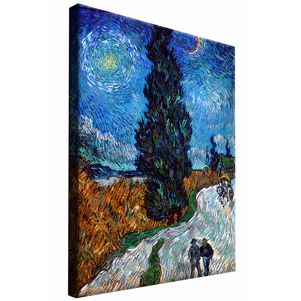 Road with Cypress and Star - Van Gogh CANVAS