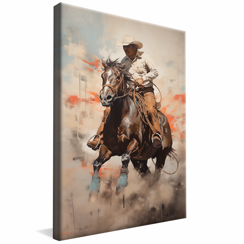 1 Piece Rodeo Cowboy V901 Canvas