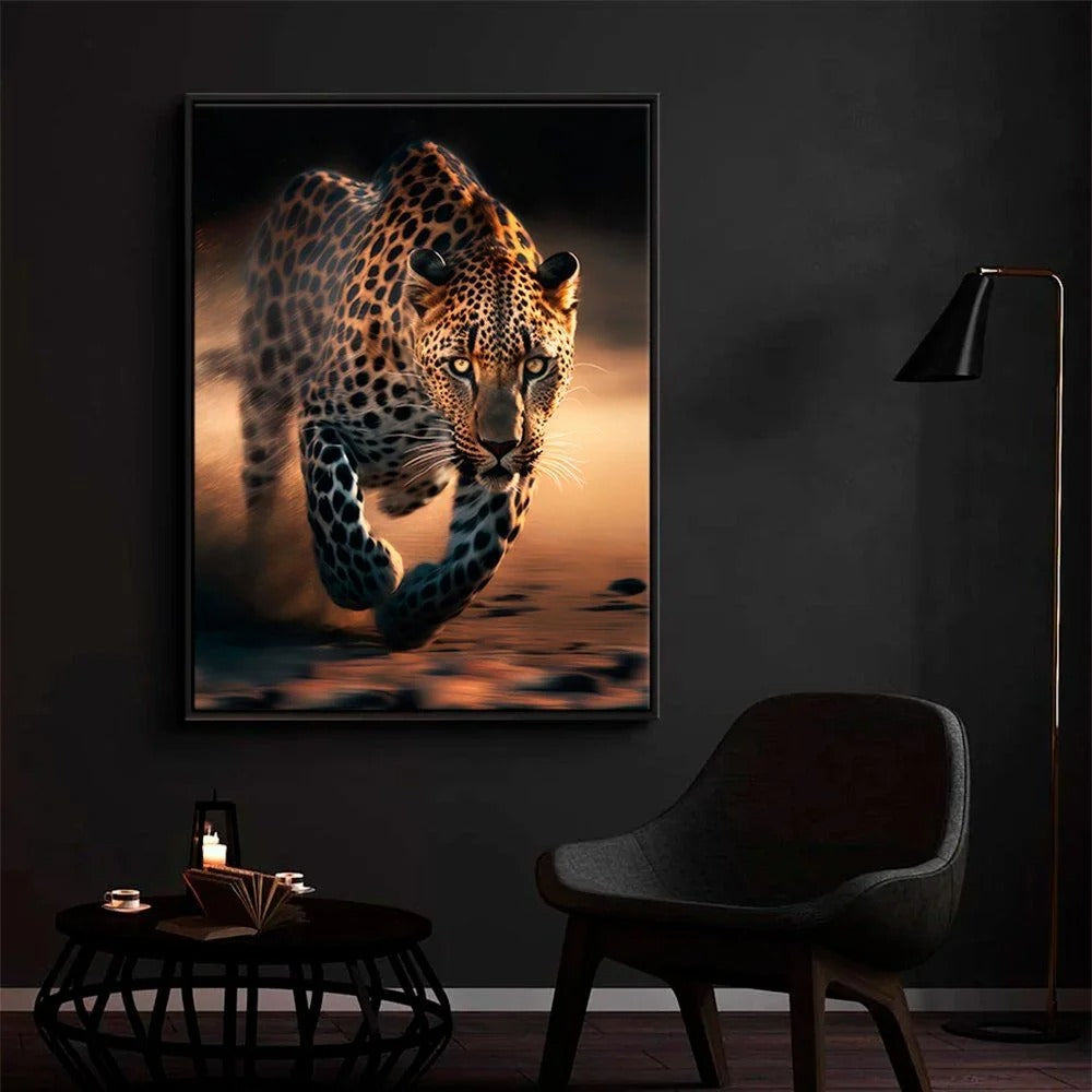 Runner Cat Canvas