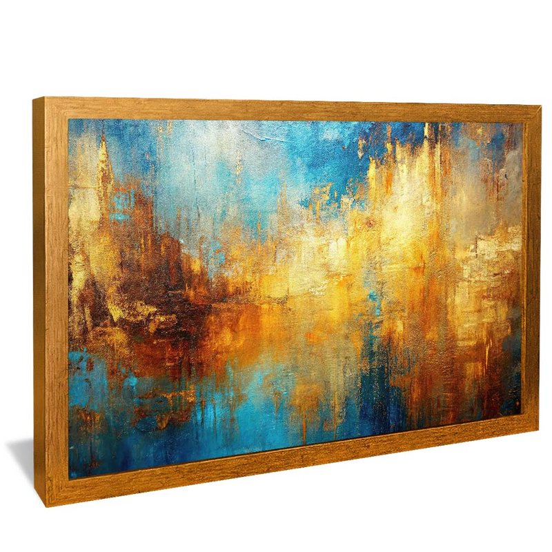 Rustic and Gold V1986 Canvas