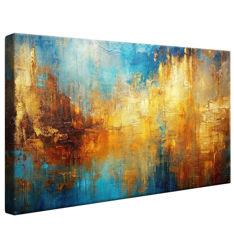 Rustic and Gold V1986 Canvas