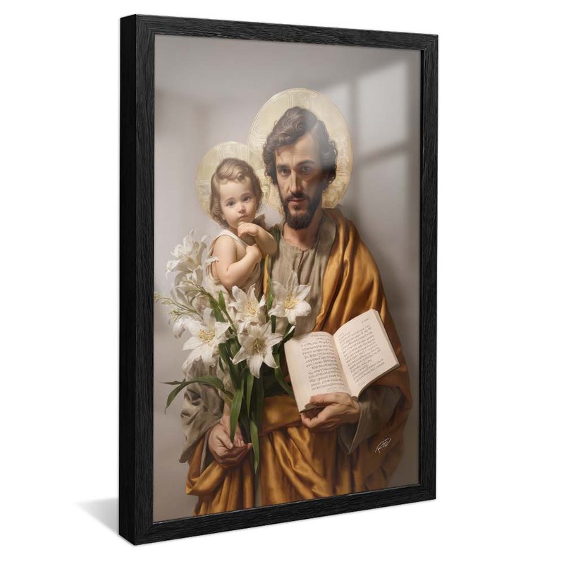 Saint Joseph and Jesus V1913 Canvas