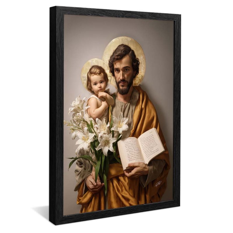 Saint Joseph and Jesus V1913 Canvas