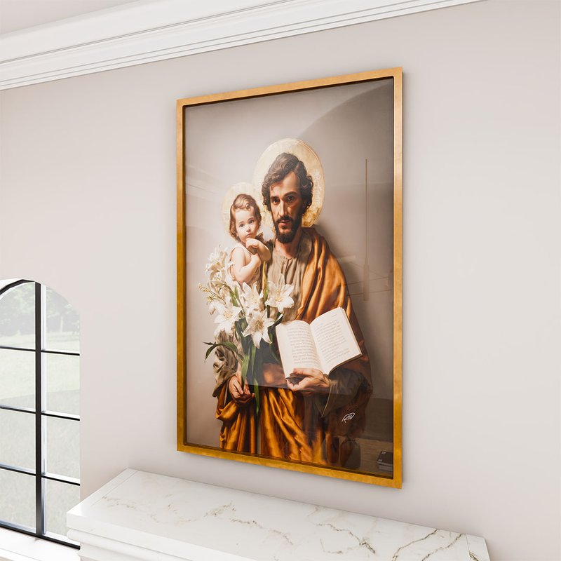 Saint Joseph and Jesus V1913 Canvas