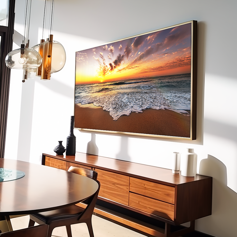 Sea and Sunset V1284 Canvas