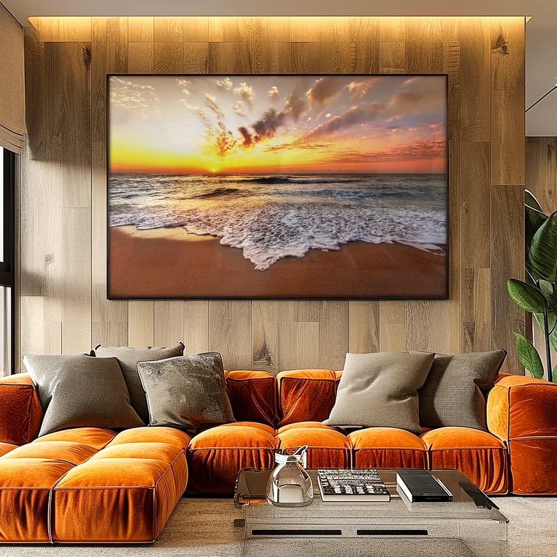 Sea and Sunset V1284 Canvas