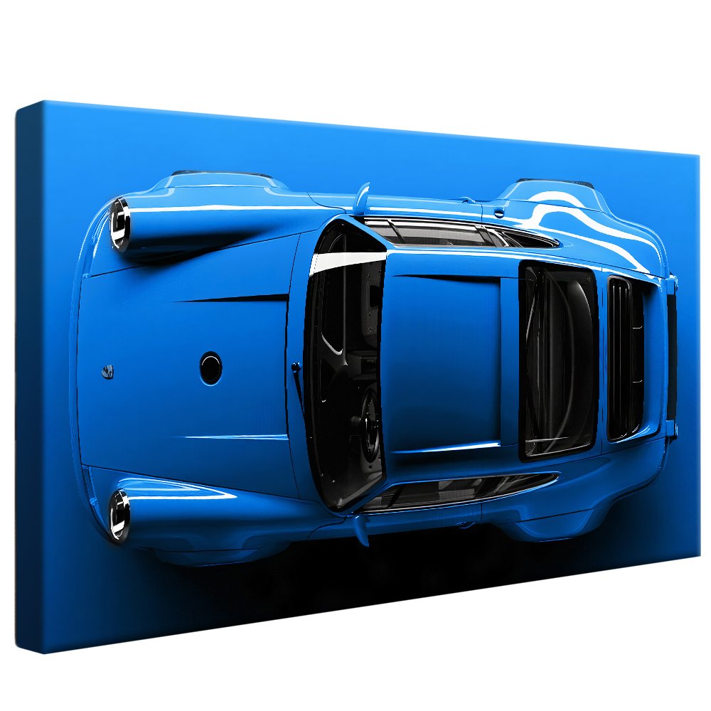 Shark Blue Porsche 911 Canvas