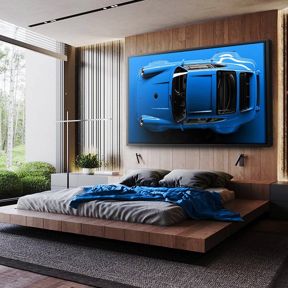 Shark Blue Porsche 911 Canvas