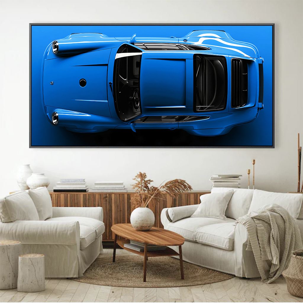 Shark Blue Porsche 911 Canvas