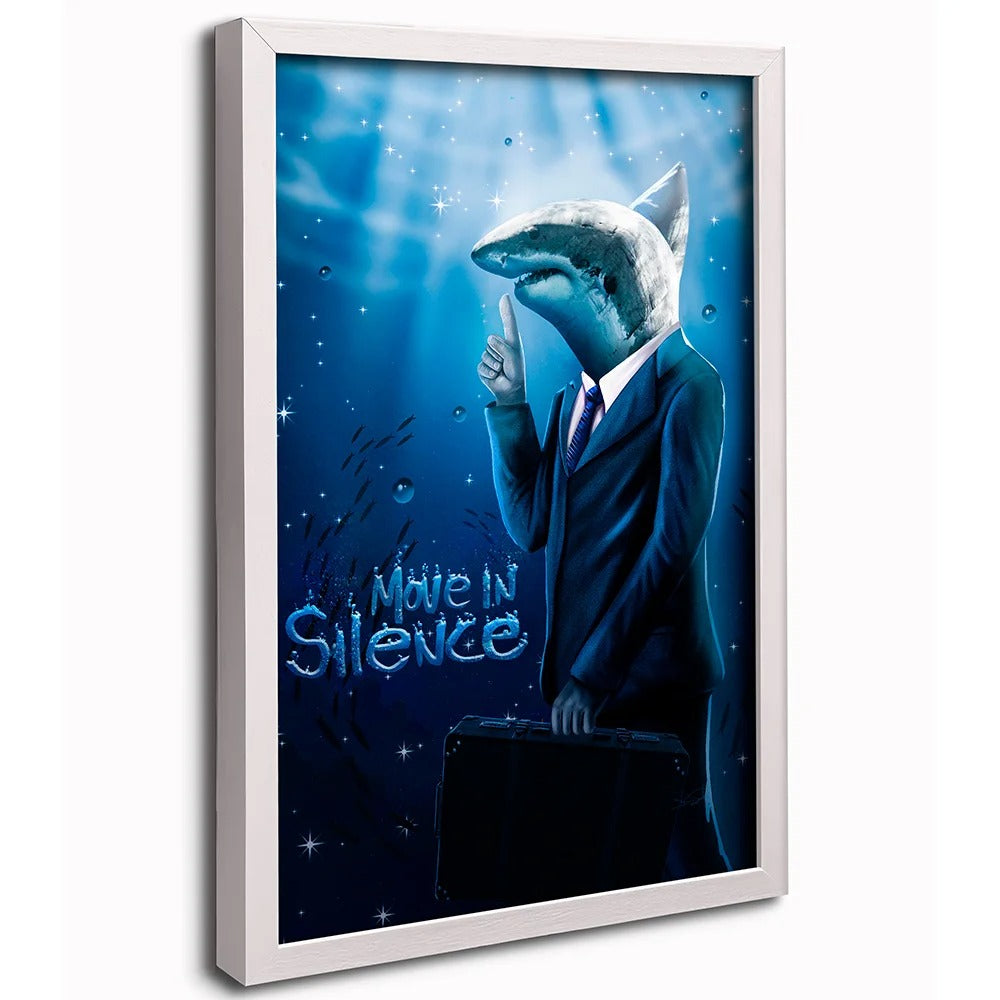 Silence Shark Canvas