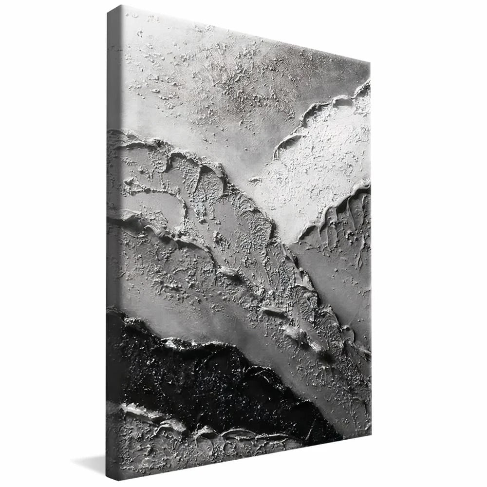 Silver 3D Abstract Canvas