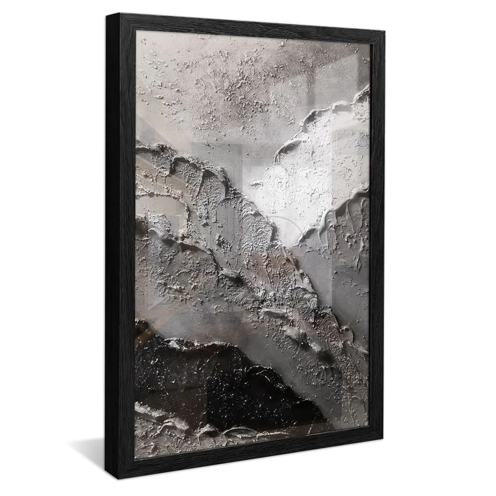 Silver 3D Abstract Canvas