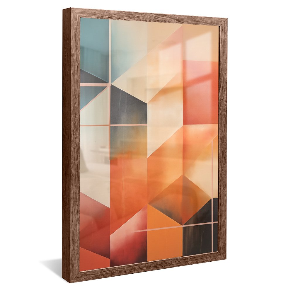 Square Geometric Mosaic Canvas V1011