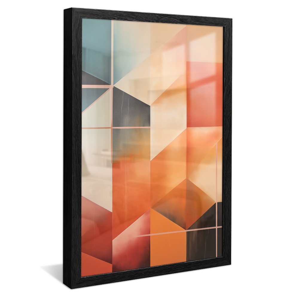 Square Geometric Mosaic Canvas V1011