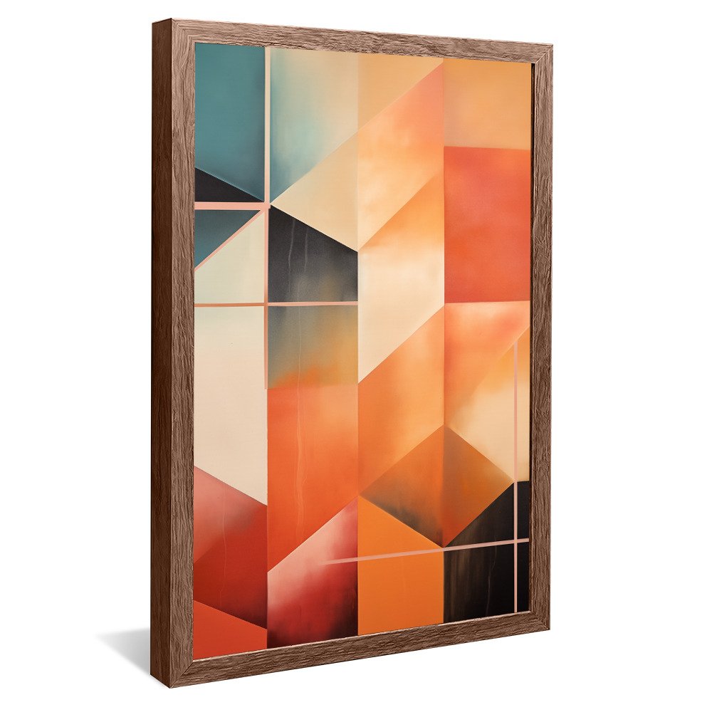 Square Geometric Mosaic Canvas V1011