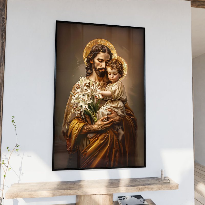 St. Joseph and the Child Jesus V1945 Canvas