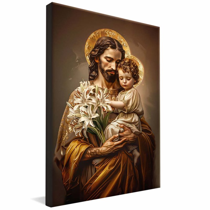 St. Joseph and the Child Jesus V1945 Canvas