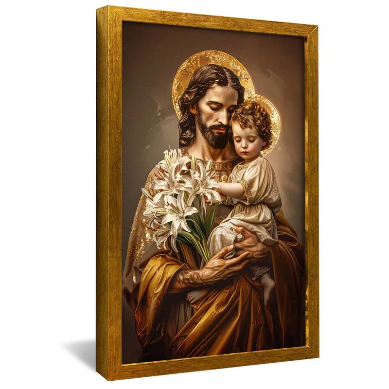 St. Joseph and the Child Jesus V1945 Canvas