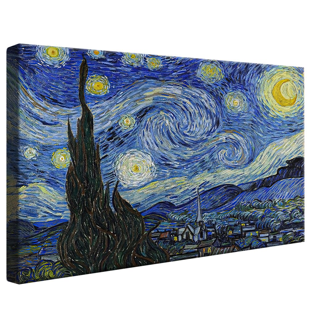 Starry Night by Vincent Van Gogh V1147 Canvas