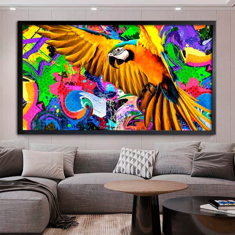 Street Macaw Canvas