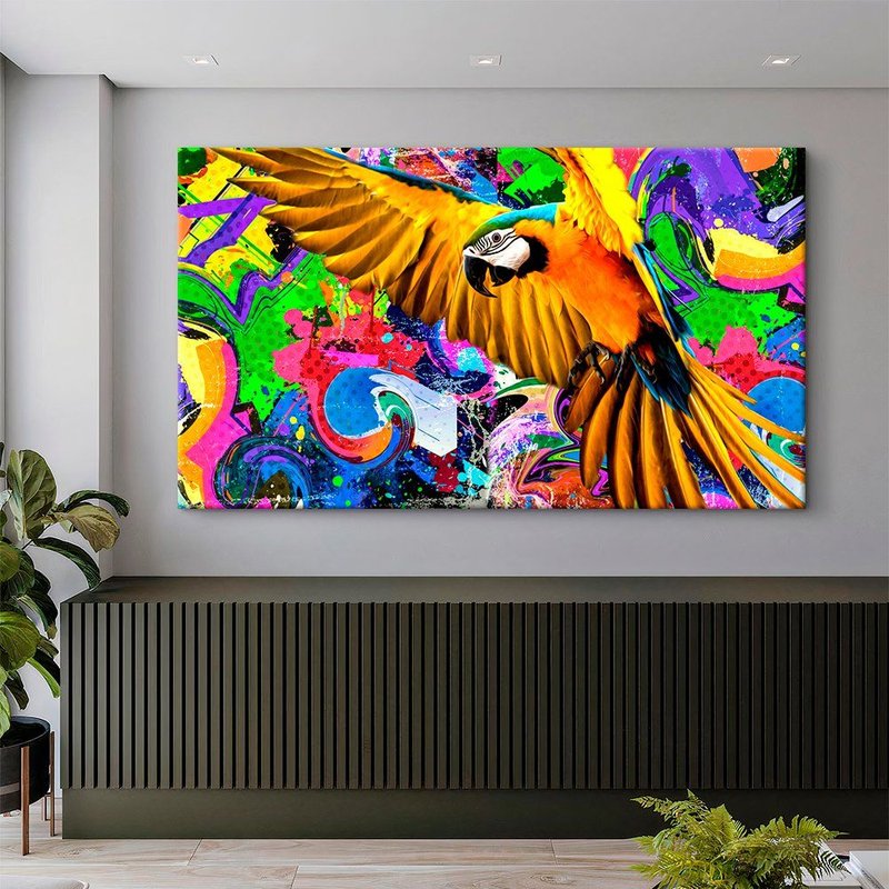 Street Macaw Canvas