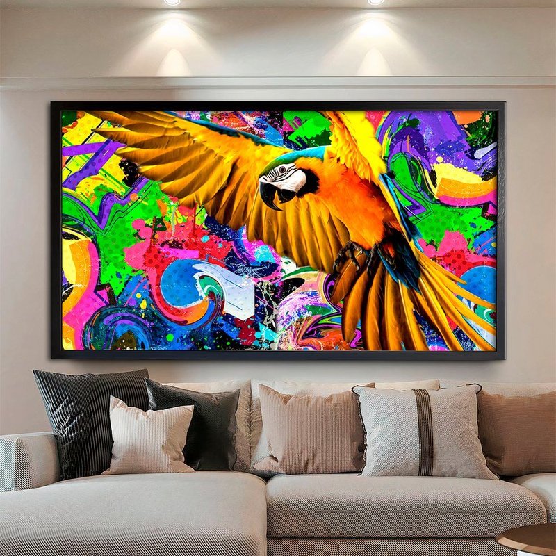 Street Macaw Canvas