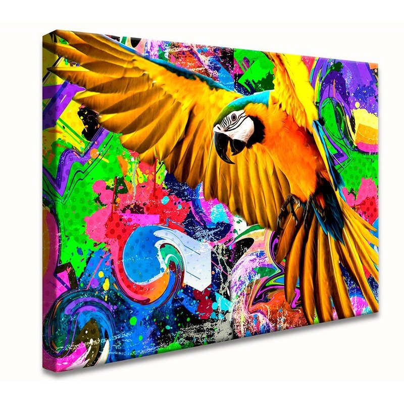 Street Macaw Canvas