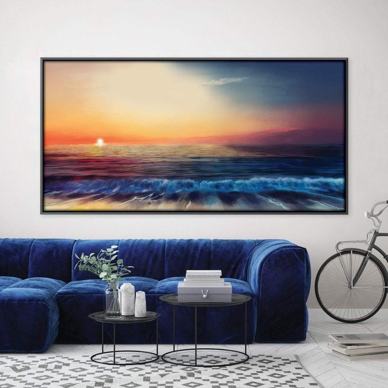 Sun Sea Landscape Canvas