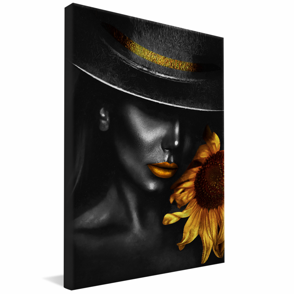 Sunflower Woman V61 Canvas