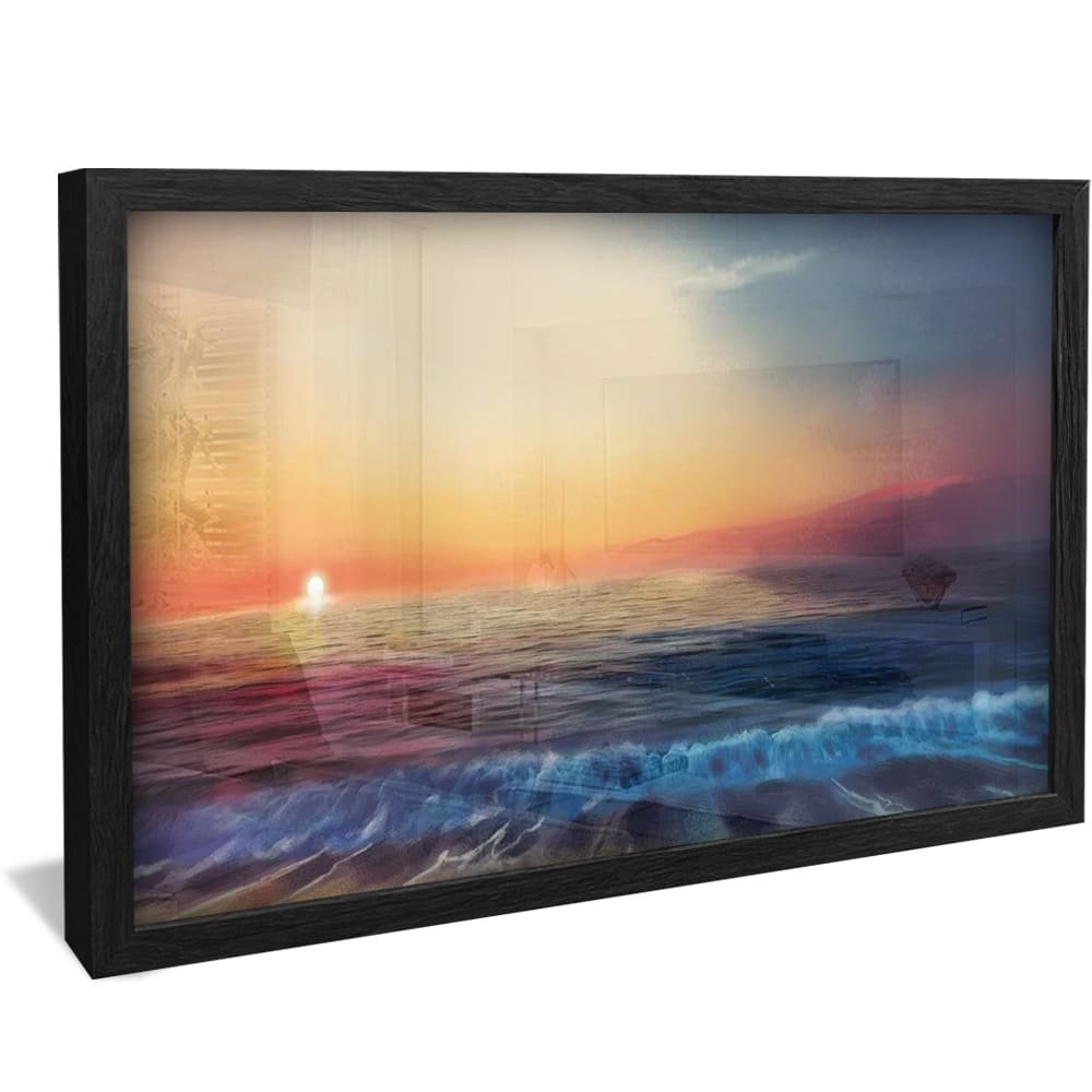 Sunset Sea Landscape Canvas