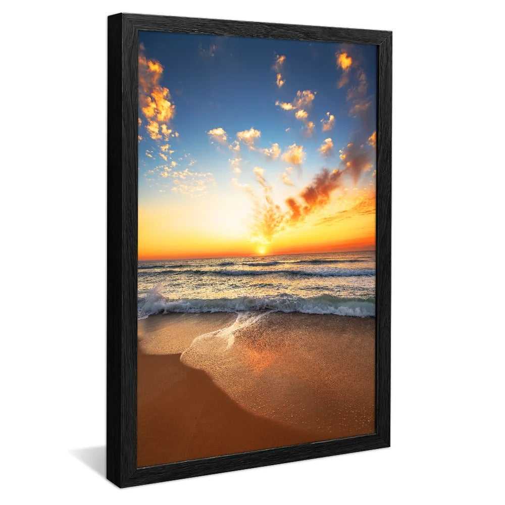 Sunset and Waves Canvas V1269