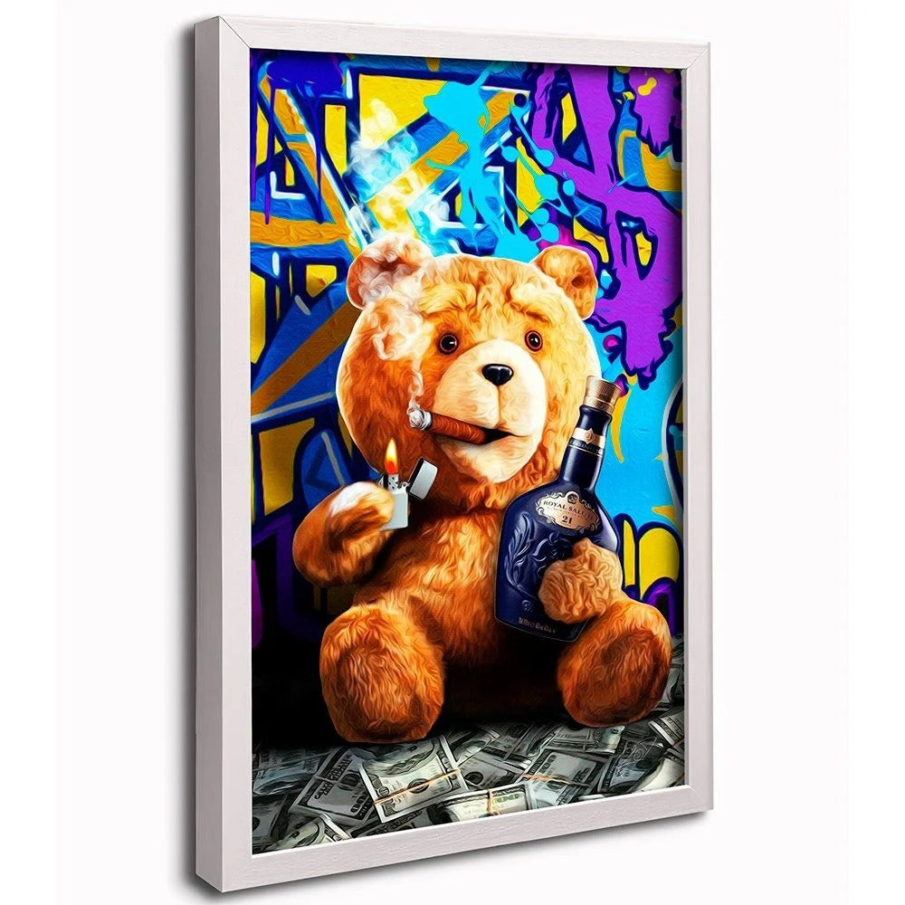 Ted Millionaire Smoking Canvas