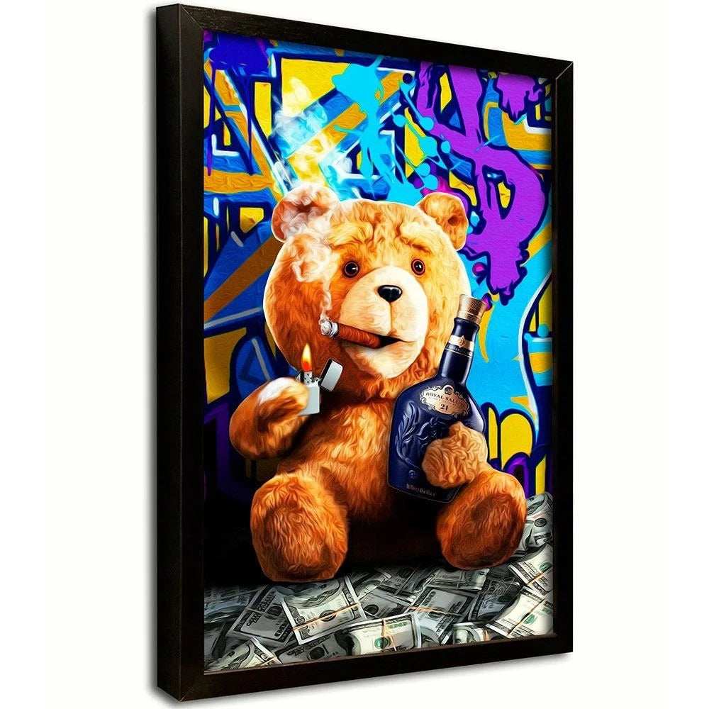 Ted Millionaire Smoking Canvas