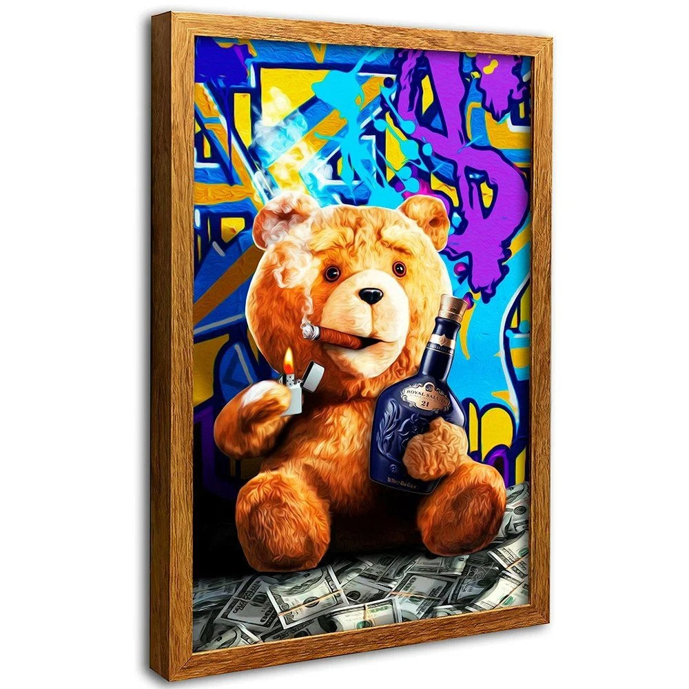 Ted Millionaire Smoking Canvas