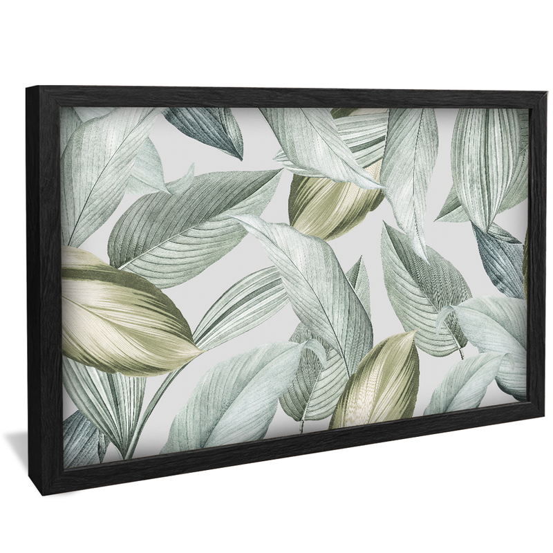 1 Piece Texture Green Leaves V1336 Canvas