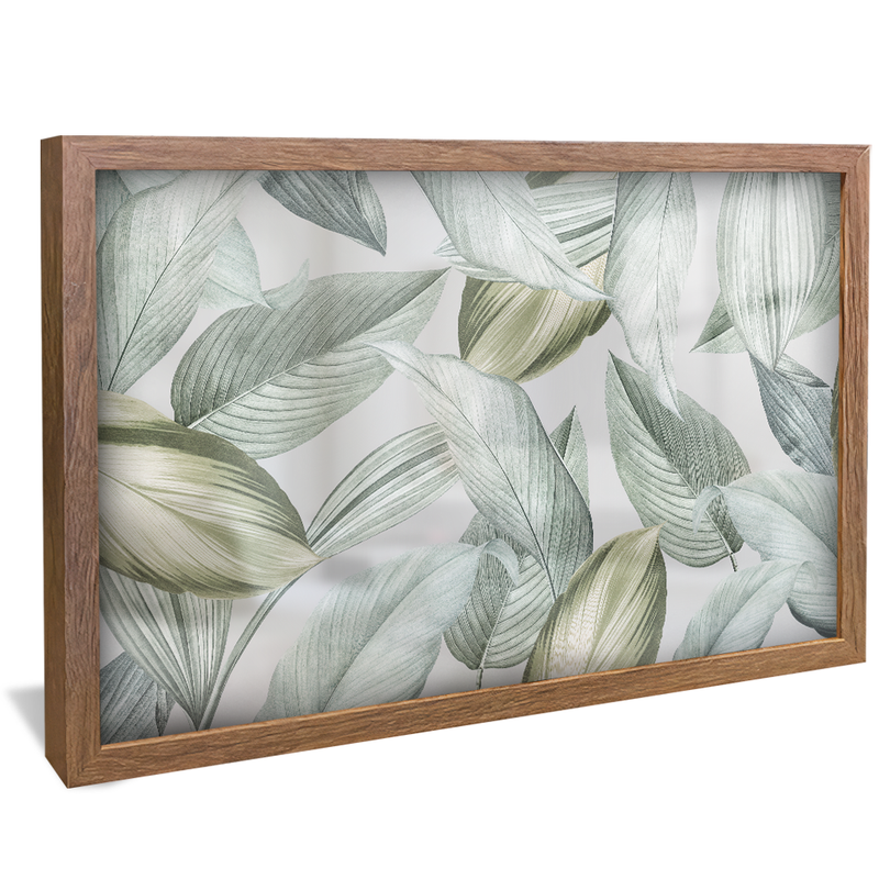 1 Piece Texture Green Leaves V1336 Canvas