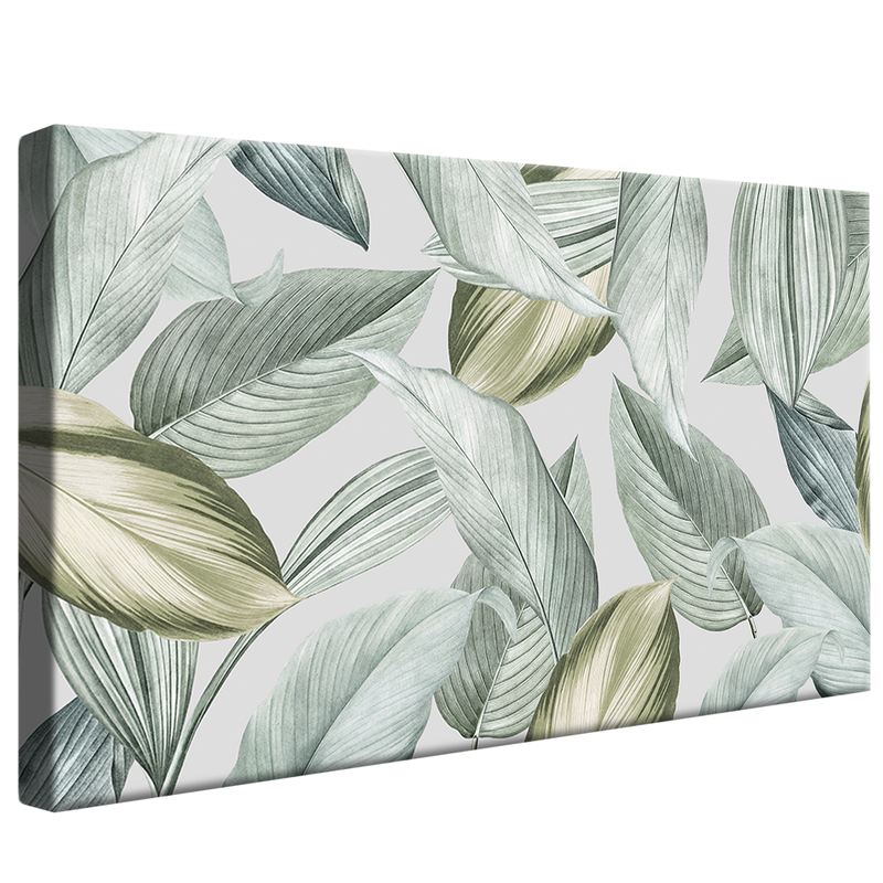 1 Piece Texture Green Leaves V1336 Canvas